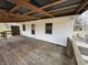 Expansive back deck offering ample outdoor space for relaxation and entertainment with a wooden railing at 2975 High Rock Dr, Martinsville, IN 46151