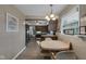 Kitchen with cozy table, chairs, and window to let the light shine in at 3155 W 57Th St, Indianapolis, IN 46228