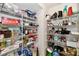 Well-stocked pantry with ample shelving space for organized storage of food and kitchen essentials at 3316 Gainesville Ct, Indianapolis, IN 46227