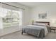 Cozy bedroom with neutral decor, large window with blinds, and comfortable bedding at 3572 Westmore Cir, Bargersville, IN 46106