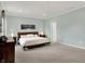 The primary bedroom showcases ample space and natural light, complemented by modern furnishings at 3572 Westmore Cir, Bargersville, IN 46106