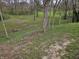 The yard offers a mix of open space and scattered trees, providing a natural and serene environment at 366 E 200 N, Franklin, IN 46131