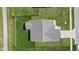 Overhead view of a single-Gathering home featuring a fenced backyard and attached two-car garage at 4323 Stubbington Ln, Indianapolis, IN 46239