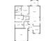 Detailed floor plan showcasing layout of bedrooms, bathrooms, living spaces, kitchen, and garage at 4323 Stubbington Ln, Indianapolis, IN 46239