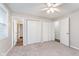 Bedroom boasting two closets and fresh paint at 4326 Burrwood Dr, Indianapolis, IN 46235
