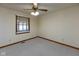 Bedroom with neutral carpet, trim, and ceiling fan at 572 Eagle Crest Dr, Brownsburg, IN 46112
