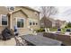 Backyard patio with outdoor dining, seating, and fire pit, perfect for entertaining at 5869 Belchamp Dr, Noblesville, IN 46062