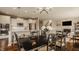 Open concept living space with eat-in kitchen and fireplace at 5869 Belchamp Dr, Noblesville, IN 46062