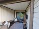 Outdoor patio with a seating area and sliding door at 599 Cielo Vista Dr, Greenwood, IN 46143