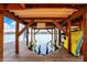 Boat house offers storage for watercraft and equipment, with easy lake access at 7003 Eagle Dr, Nineveh, IN 46164