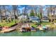 Waterfront homes with private docks and boat lifts, offering convenient lake access at 7003 Eagle Dr, Nineveh, IN 46164