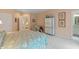 Bedroom with painted wardrobe, walk-in closet, and en-suite bathroom at 8027 Heyward Dr, Indianapolis, IN 46250
