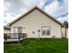 Backyard view showing the wood deck and siding at 8116 Heritage Commons Dr # Bldg 24, Indianapolis, IN 46219