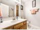 Clean bathroom with a vanity sink and a shower-tub combination at 8116 Heritage Commons Dr # Bldg 24, Indianapolis, IN 46219