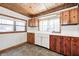 Classic kitchen features wood cabinets and abundant natural light at 8644 S Kinman Dr, , IN 46164