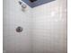 Shower stall with white tiling and a shower head at 8644 S Kinman Dr, , IN 46164