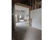 An interior shot of the home's open layout with new drywall installed at 1016 Dawson St, Indianapolis, IN 46203