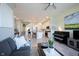 Open-concept living space with a kitchen, dining area, and living room at 1099 Valentine Ln, Carmel, IN 46032
