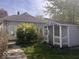Backyard with shed and well-maintained landscaping at 1140 Hoyt Ave, Indianapolis, IN 46203
