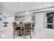 Spacious rec room in basement with pool table, game table and modern decor at 11410 Sea Side Dr, Fishers, IN 46040