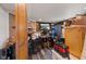 Basement with wood-look floors and a TV at 1206 Rosengarten Dr, Greenwood, IN 46142