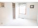 Clean, carpeted bedroom with closet, window with blind, and neutral paint color at 126 Mercator Dr, Greenwood, IN 46143