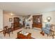 Open living room featuring classic furnishings and hardwood accents at 14195 Holly Berry Cir, Fishers, IN 46038