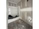 Unfinished bathroom features a new tub and shower combo, awaiting your personal touch at 14910 Garden Mist Pl, Fishers, IN 46037