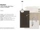 Kitchen design elements, including cabinets, countertops, backsplash, faucet, flooring, hardware and lighting at 14910 Garden Mist Pl, Fishers, IN 46037