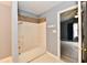 Shower and bathtub combination at 1632 Blankenship Dr, Indianapolis, IN 46217