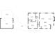 Main floor plan features a living room, dining area, kitchen, two bedrooms, and one bath at 171 W 44Th St, Indianapolis, IN 46208