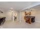 Finished basement with bar area and seating at 180 S 400 W, Lebanon, IN 46052
