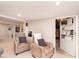 Cozy finished basement featuring plush carpeting, neutral walls, and comfortable seating at 180 S 400 W, Lebanon, IN 46052