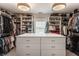 Spacious walk-in closet with custom shelving and storage at 222 E 71St St, Indianapolis, IN 46220