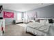 Spacious bedroom with carpet floors, featuring sleeping and desk space at 2536 Maricopa Blvd, Whitestown, IN 46075