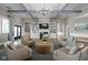 Elegant community clubhouse with stylish decor, comfortable seating, and ample space for socializing and events at 2536 Maricopa Blvd, Whitestown, IN 46075