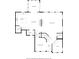 Detailed first floor plan showcasing the kitchen, living room, and dining area at 2536 Maricopa Blvd, Whitestown, IN 46075