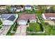 Real estate showcasing a landscaped front yard, driveway and two-car garage at 3110 S Temple Ave, Indianapolis, IN 46237