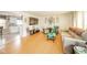 Inviting living room with hardwood floors and neutral décor perfect for relaxing or entertaining at 3502 River Park Dr, Anderson, IN 46012