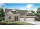 Charming brick home featuring a two-car garage and landscaped front yard, perfect for suburban living at 5095 Astor Way, McCordsville, IN 46055