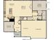 Layout of the first floor showing kitchen, dining room, flex room, study, and garage space at 5311 Pelion Pl, McCordsville, IN 46055