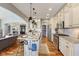 Spacious kitchen with granite countertops, stainless steel appliances, and a large center island at 5348 Ashby Ct, Greenwood, IN 46143