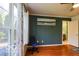 Bedroom with window and wooden floors showcasing a view from the side at 701 Danver Ln, Beech Grove, IN 46107