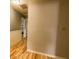 Hallway with hardwood flooring at 701 Danver Ln, Beech Grove, IN 46107