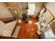 View of entryway and living room from above at 701 Danver Ln, Beech Grove, IN 46107