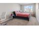 Neutral bedroom with carpet, one window and simple furnishing at 8673 Laurelton Pl, Brownsburg, IN 46112