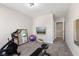 Home exercise room featuring a bicycle, mirror, tv, and work-out bench at 8673 Laurelton Pl, Brownsburg, IN 46112