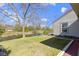 Well-maintained backyard with grass and view of the water at 9526 Colony Pointe E Dr, Indianapolis, IN 46250