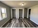 Bedroom features a closet with bi-fold doors and a bathroom connected at 103 N Nebraska St, North Salem, IN 46165