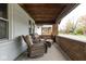 Relaxing front porch with comfortable wicker chairs and a cozy atmosphere at 1116 N Linwood Ave, Indianapolis, IN 46201